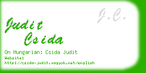 judit csida business card